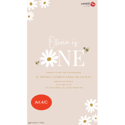 Cartolina digitale personalizzata per Battesimo, Nascita o Compleanno