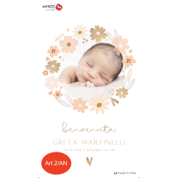Cartolina digitale personalizzata per Battesimo, Nascita o Compleanno