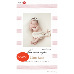 POSTCARD - birth announcement, Animated greeting card for social media and messages