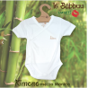 Body a Manica Lunga in Bambù con Scollo all'Americana – Baciuzzi Le Babbuu | BabyParkShop